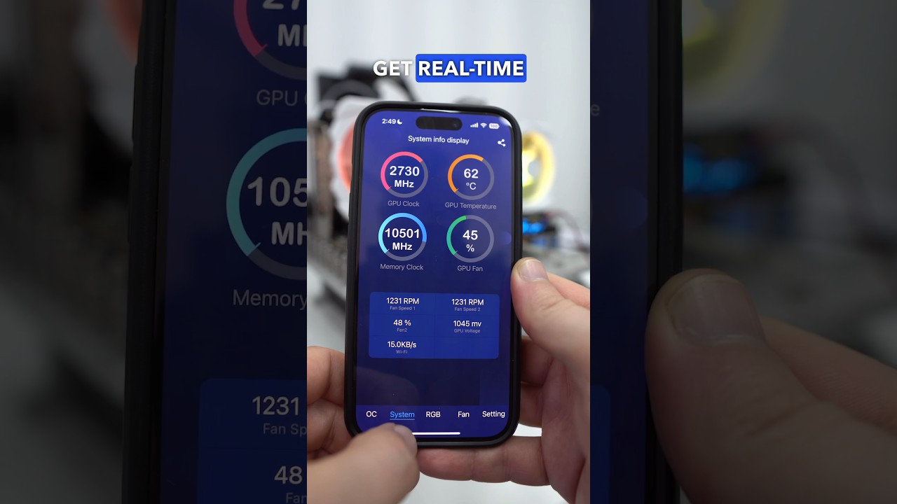 Does your graphics card have a mobile app? GALAX Xtreme Tuner!