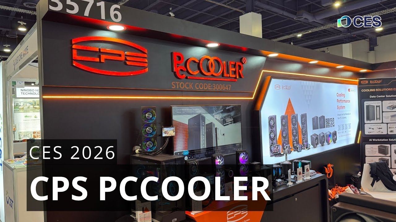 CPS PCCooler Shows off New Coolers and Cases at CES 2026!