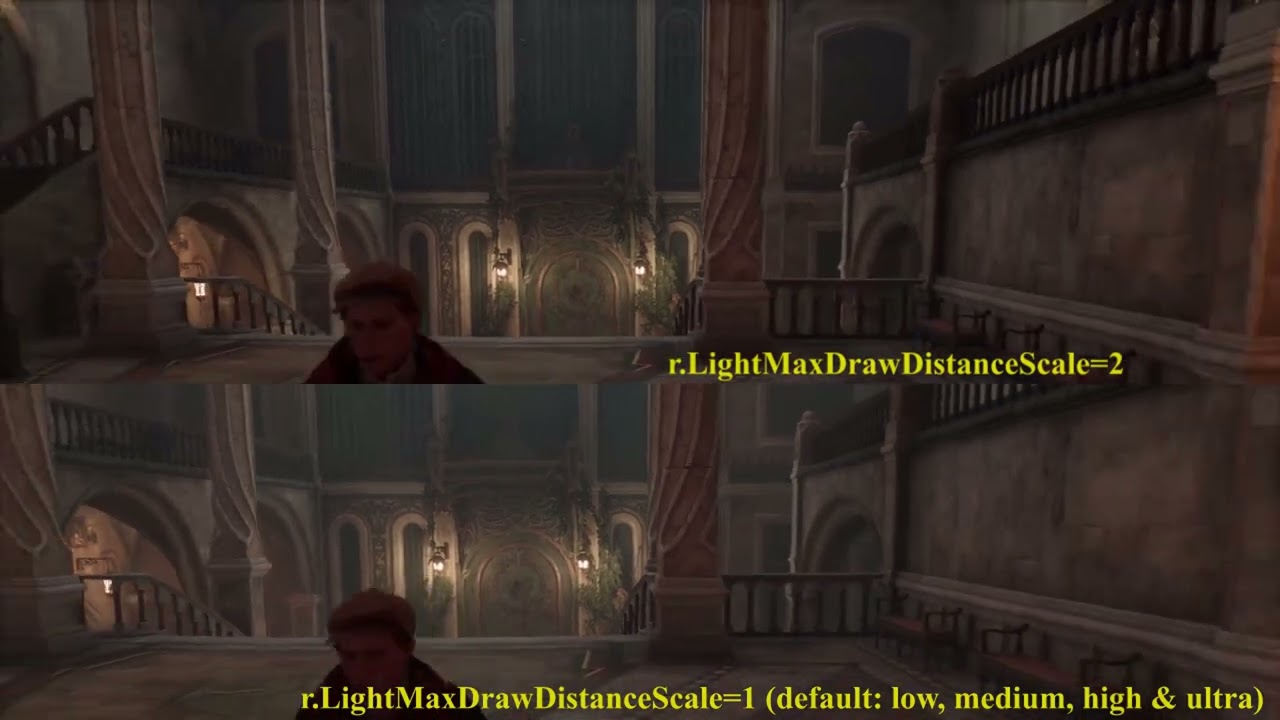 Hogwarts Legacy - decrease light pop-in