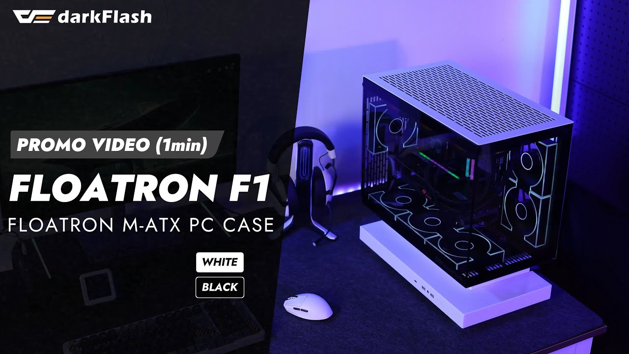 【darkFlash】FLOATRON F1 M-ATX PC Case Showcase