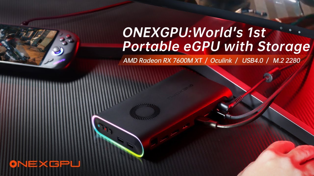 OneXGPU World's 1st Portable eGPU with Storage