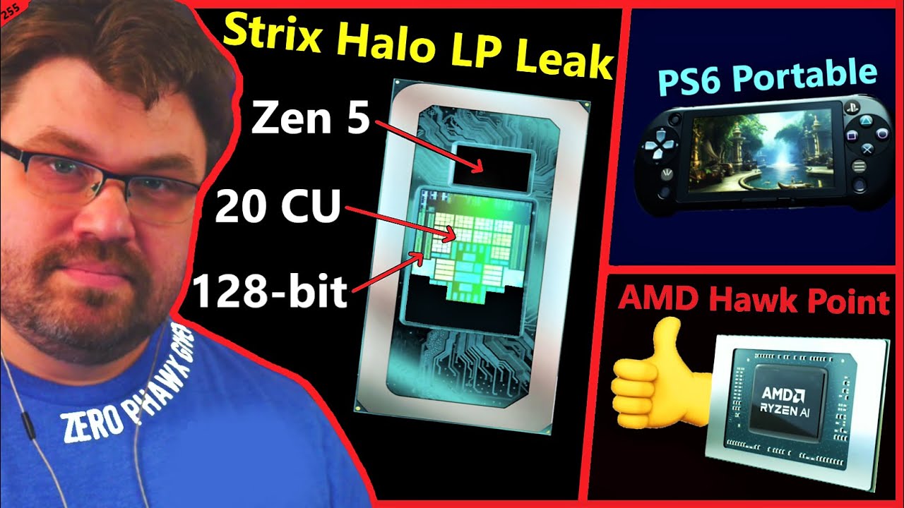 AMD Zen 5 Strix Halo LP Leak, Hawk Point, PS6 Portable, Switch 2 | The Phawx | Broken Silicon 255