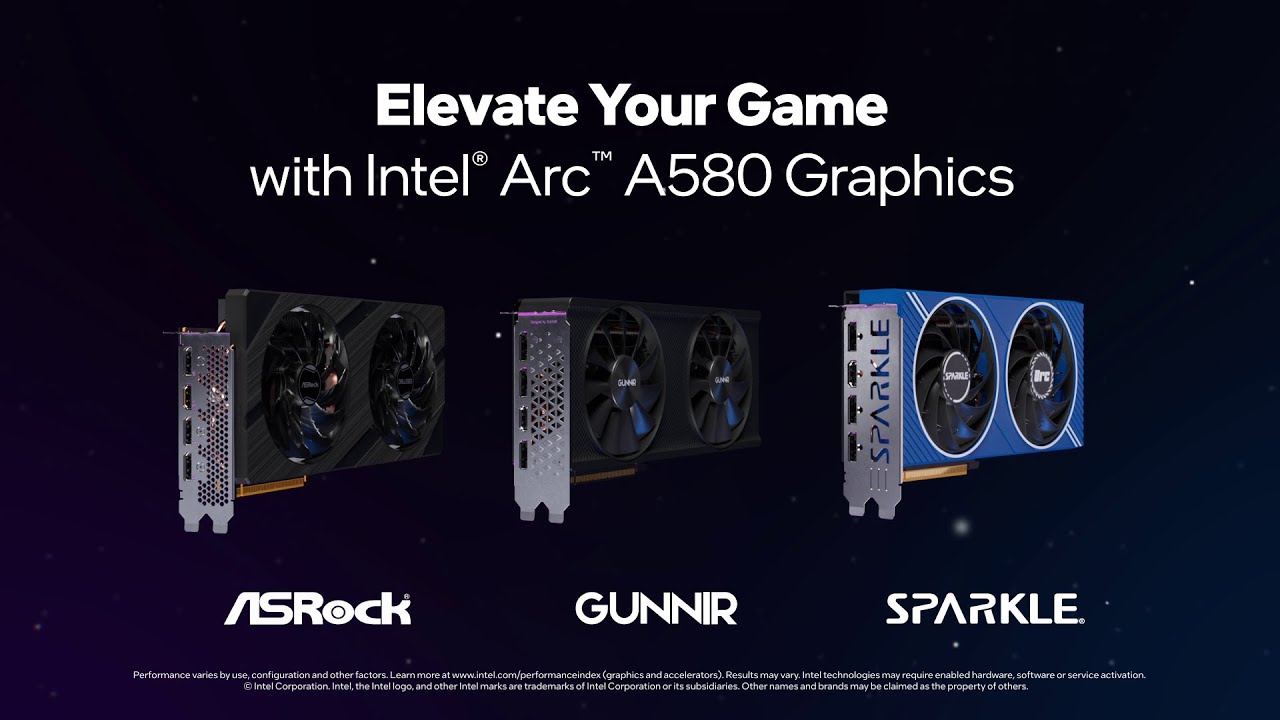 Elevate Your Game with Intel Arc A580 Graphics Cards