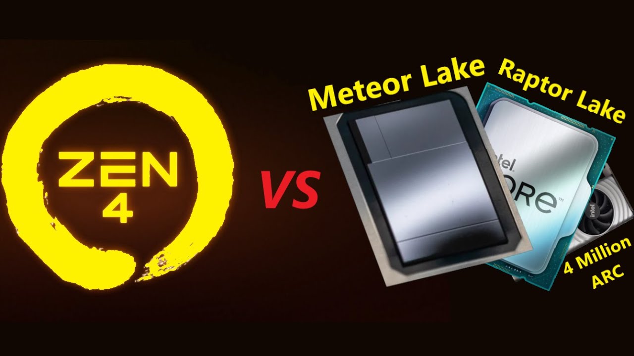 AMD Zen 4 vs Raptor Lake, Meteor Lake, and 4 Million Intel Alchemist Cards