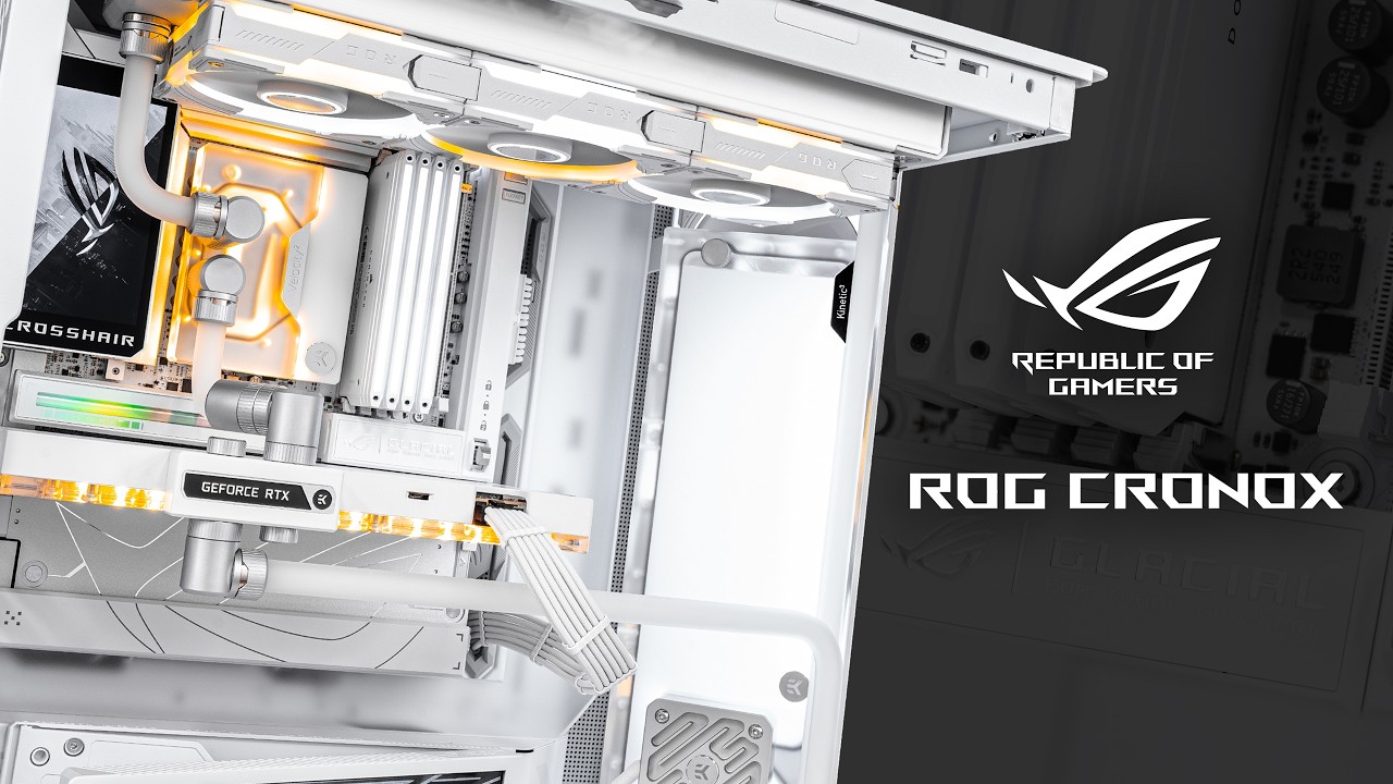 ROG CRONOX - All White theme time-lapse build