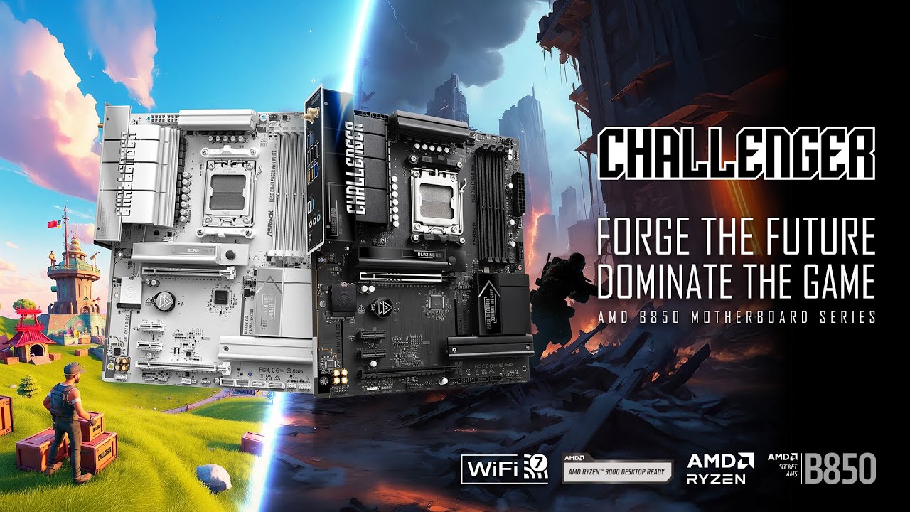 Forge the Future, Dominate the Game! ASRock Launches New B850 Challenger Series Motherboard