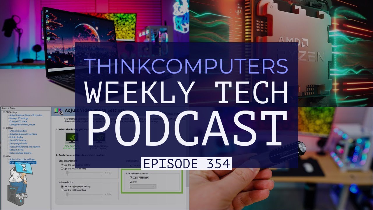 ThinkComputers Podcast #354 - Lenovo Slim 7i Carbon, Ryzen 9 7950X3D Performance & More!