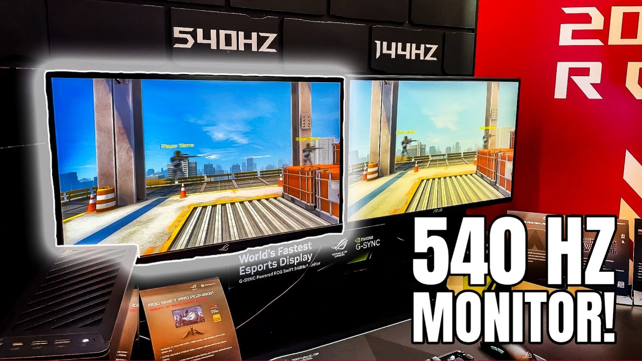 Hands on With the ASUS ROG 540 Hz Monitor, New Gaming Chair & More!