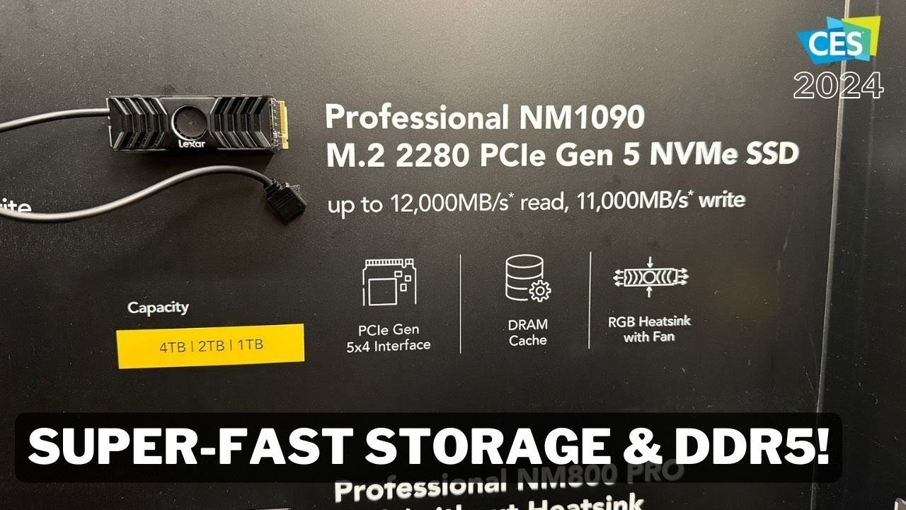 CES 2024 - Lexar's New Storage & DDR5!