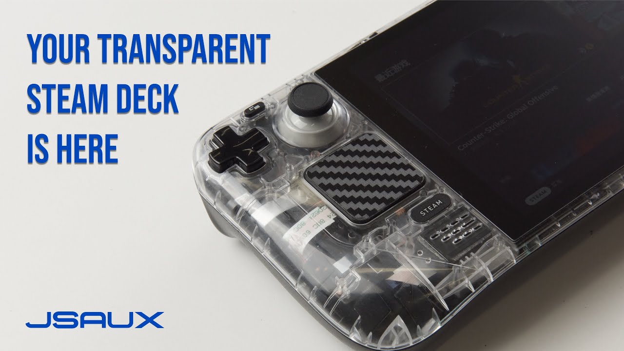 Customize Your Steam Deck: JSAUX Transparent Front Cover PC0108 Installation Tutorial