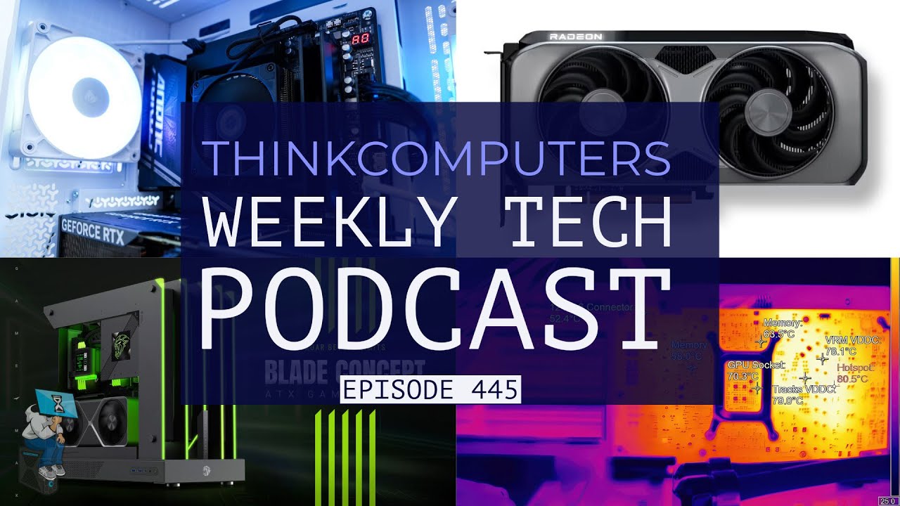 ThinkComputers Podcast #445 - Smallest CPU Cooler, RTX 50 Hot Spots, RX 9060 XT & More!