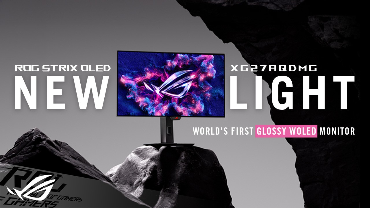 The World's First Glossy WOLED Gaming Monitor - ROG STRIX OLED XG27AQDMG | ROG