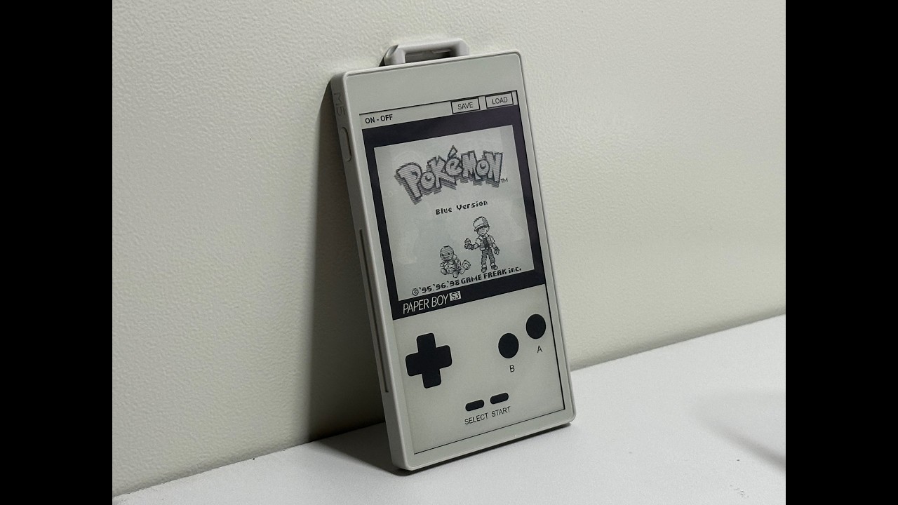 GameBoy Emulator on ESP32 + Eink (M5Stack PaperS3)