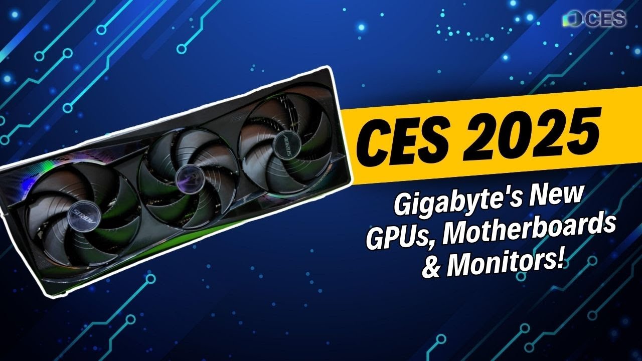 CES 2025: Gigabyte's New GPUs, Motherboards & Monitors!
