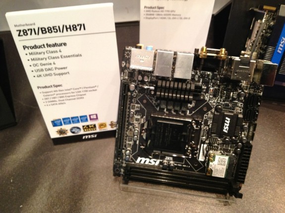 MSI Mini-ITX Haswell Motherboards