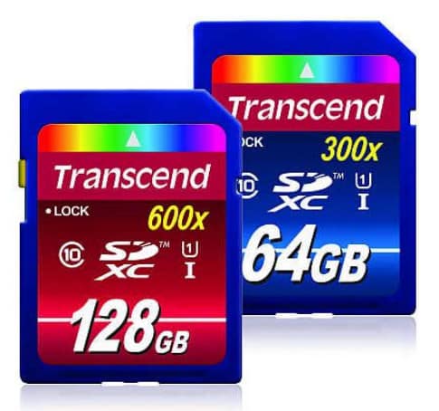 Transcend SDXC UHS-1 Memory Cards