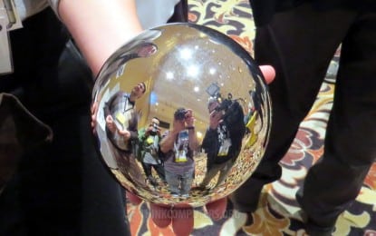 LaCie Springs Special Silver Storage Sphere at CES