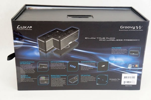 LUXA2 GroovyW Bluetooth Speaker & Wireless Charging Station