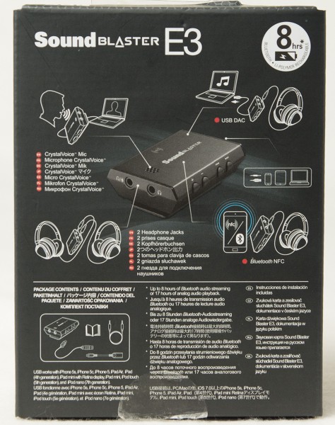 Creative Sound Blaster E3 USB DAC and Headphone Amplifier