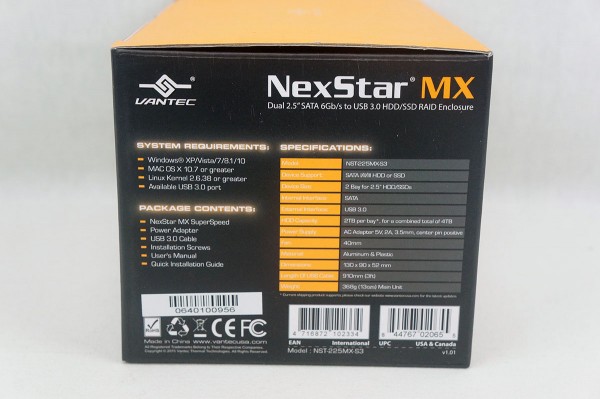 Vantec NexStar MX Dual 2.5-inch Hard Drive Enclosure