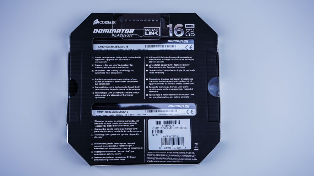 Corsair Dominator Platinum DDR4-3200 16GB Memory Kit