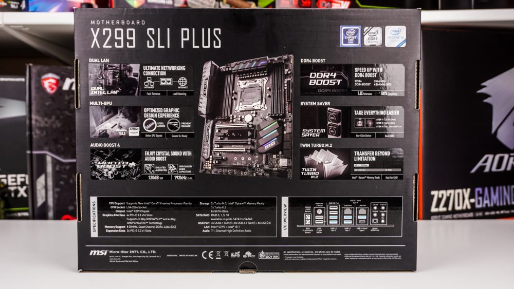 MSI X299 SLI Plus Motherboard