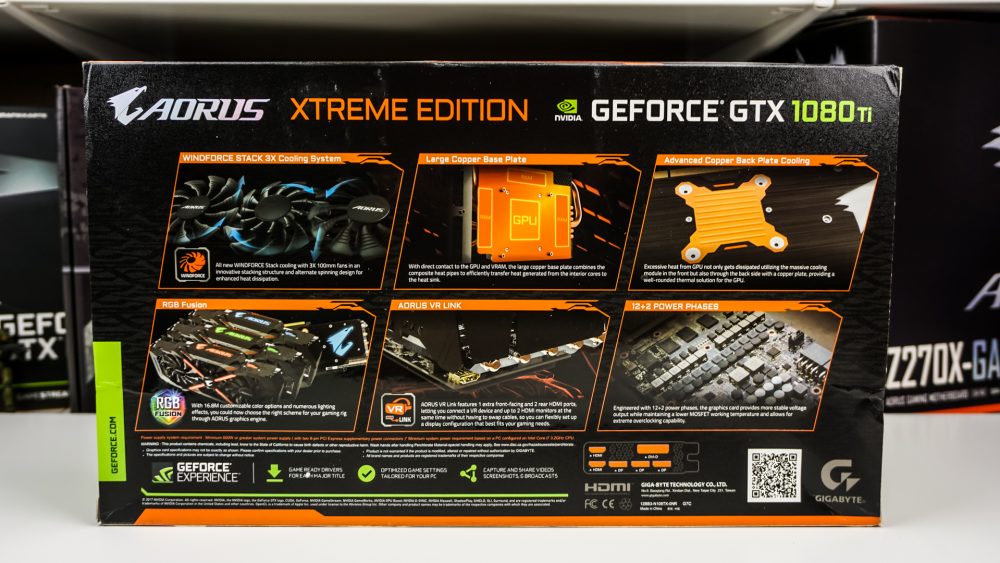 AORUS GeForce GTX 1080 Ti Xtreme Edition 11G Graphics Card