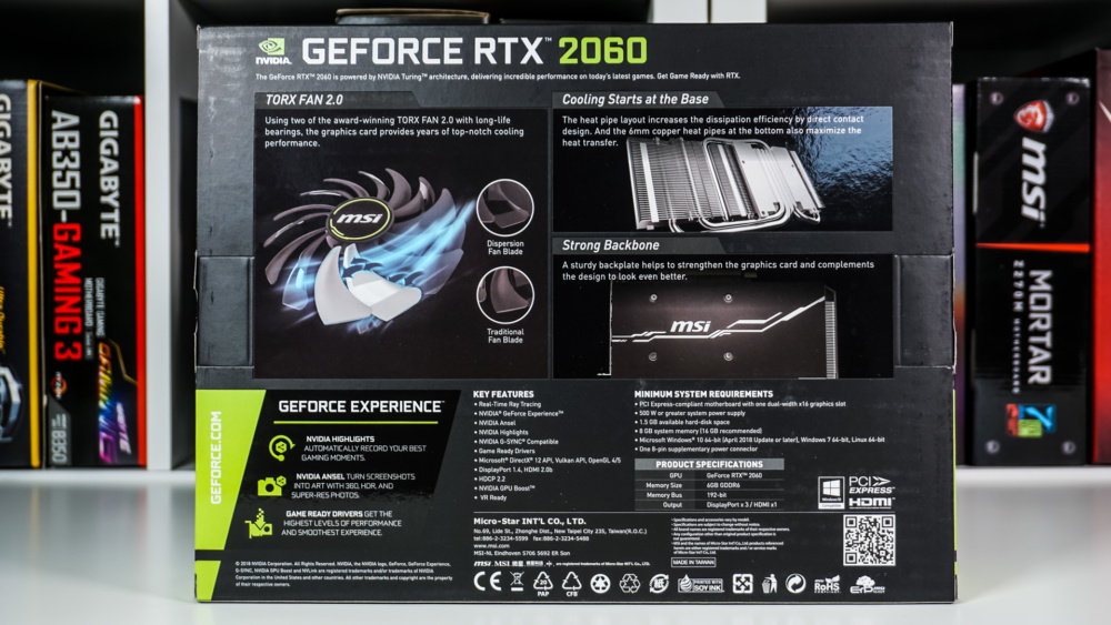MSI GeForce RTX 2060 Ventus 6G OC