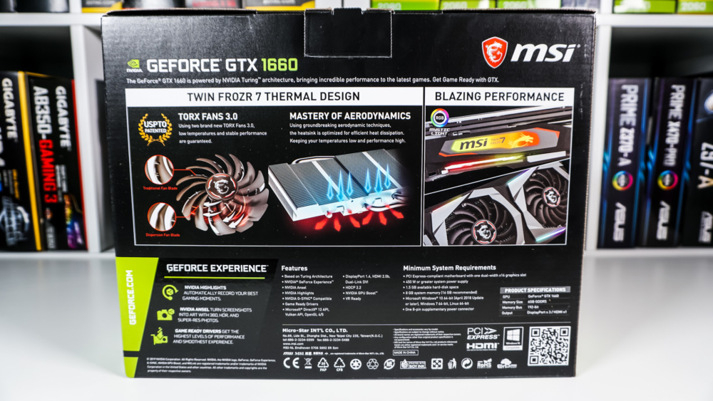MSI GeForce GTX 1660 Gaming X 6G Graphics Card