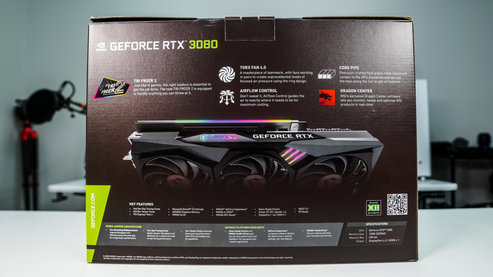 MSI GeForce RTX 3080 Gaming X Trio Graphics Card