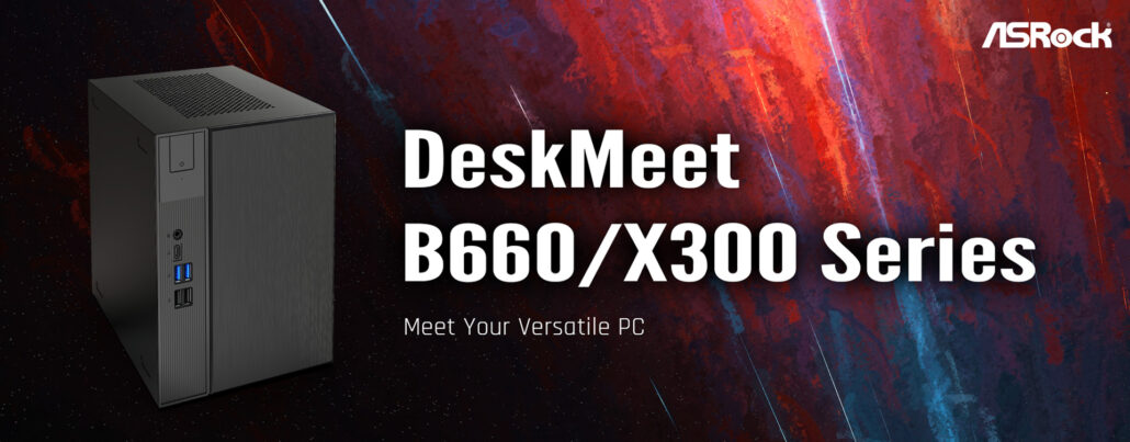 ASRock DeskMeet B660 Intel X300 AMD Mini PC 1030x403 1