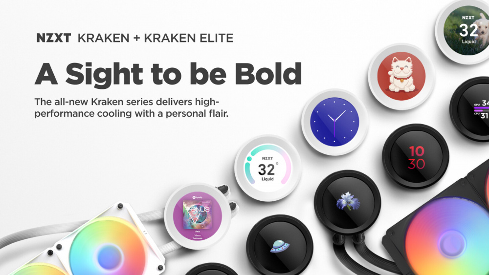 NZXT Announces New Generation Kraken And Kraken Elite Coolers And RGB H Nzxt Kraken 2023 1 1000x563 