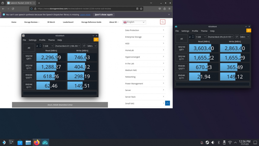 StorageReview Valv Steam Deck 60Tb Solidigm