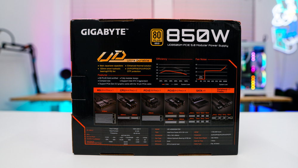 Gigabyte UD850GM PG5 V2 850W Power Supply