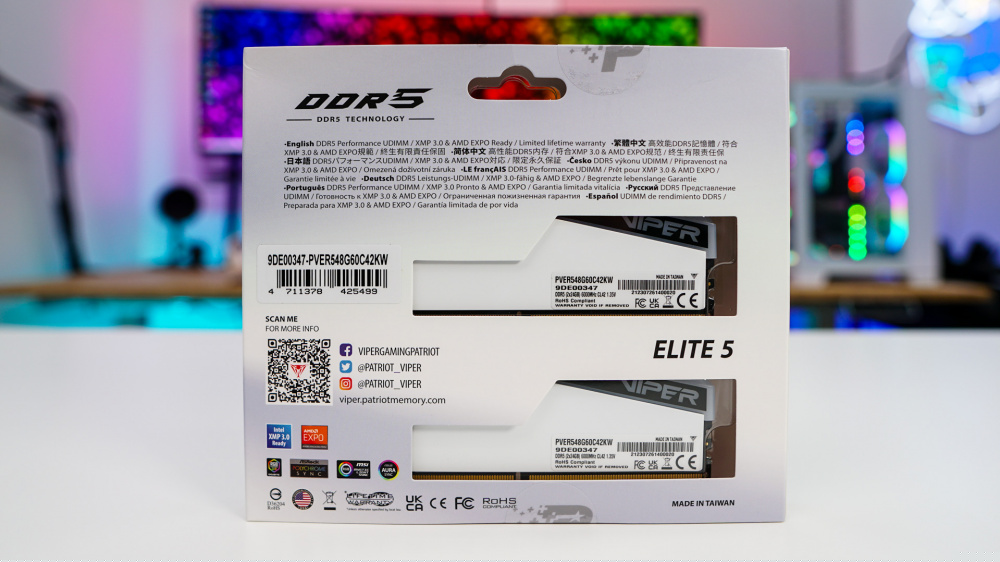 Patriot Viper Elite 5 DDR5-6000 48GB Memory Kit