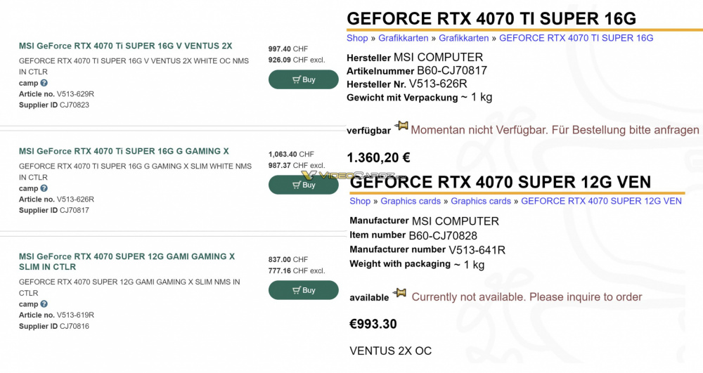 MSI GEFORCE RTX 40 SUPER LEAK scaled