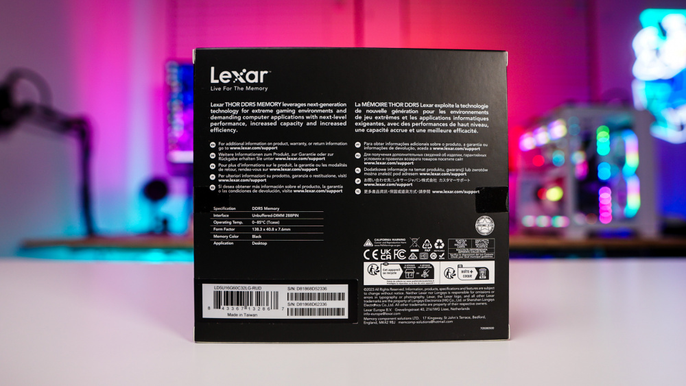 Lexar THOR OC DDR5-6000 32GB Memory Kit