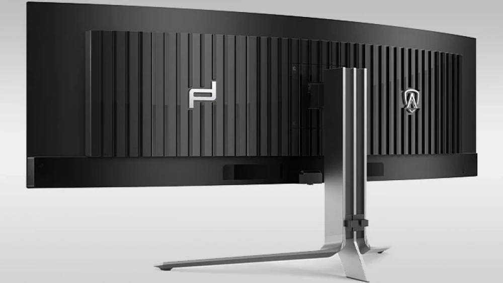porsche design aoc agon pro pd49 monitor rear