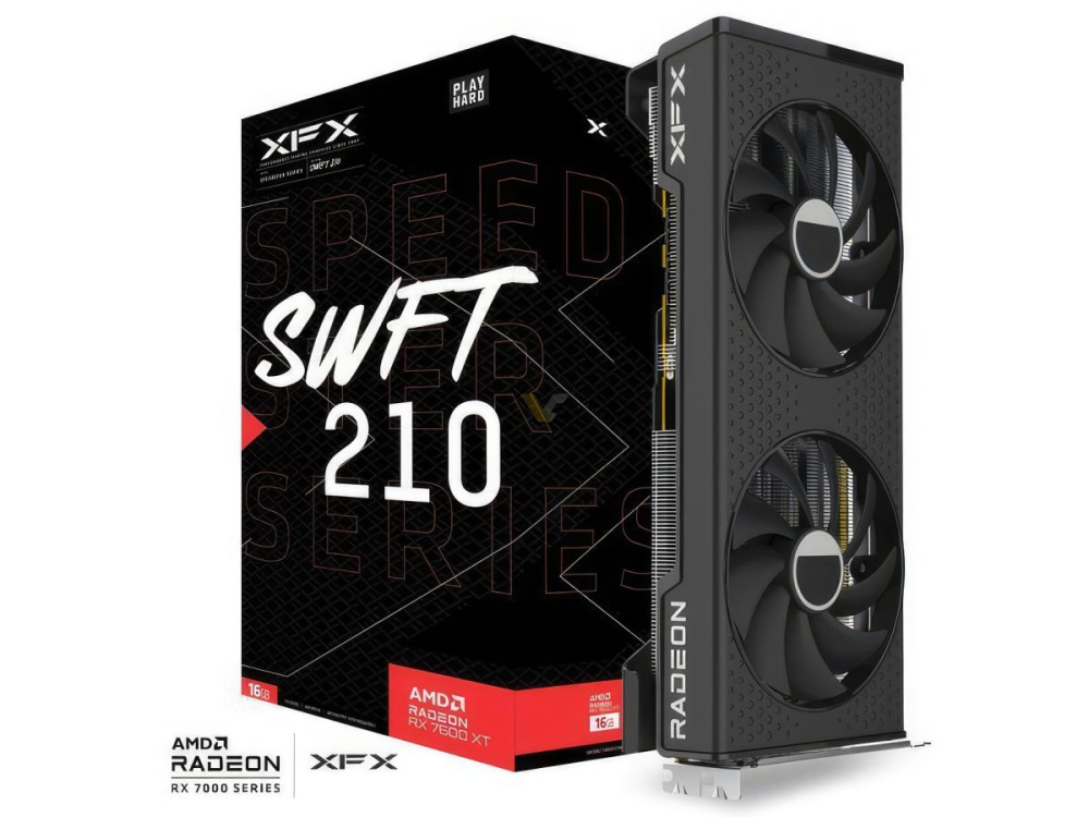 XFX Radeon RX 7600 XT 16GB Speedster SWFT 210 Core Edition 1