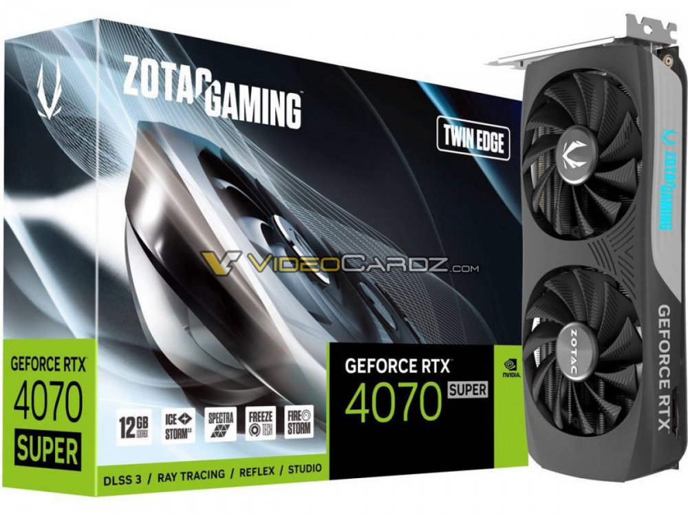 ZOTAC GeForce RTX 4070 SUPER 12GB TWIN EDGE 1