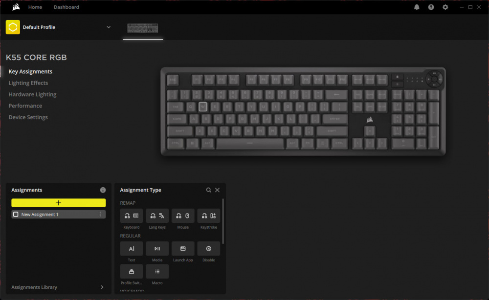 corsair k55 core ss2