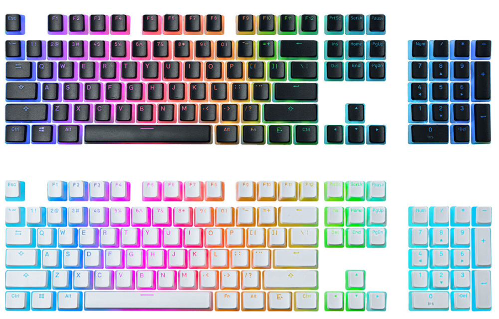 MOUNTAIN Pudding-Style Snow Keycaps