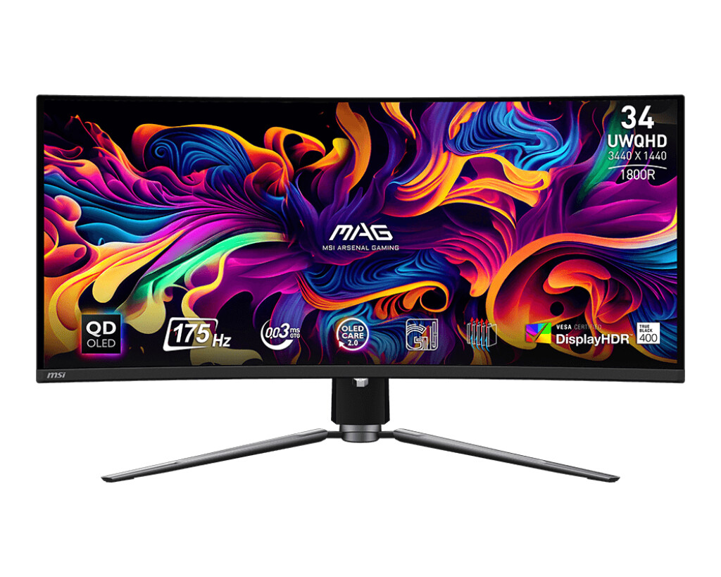 MSI MAG 341CQP QD-OLED Gaming Monitor