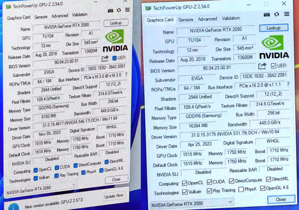 RTX2080 8GB to 16GB MOD