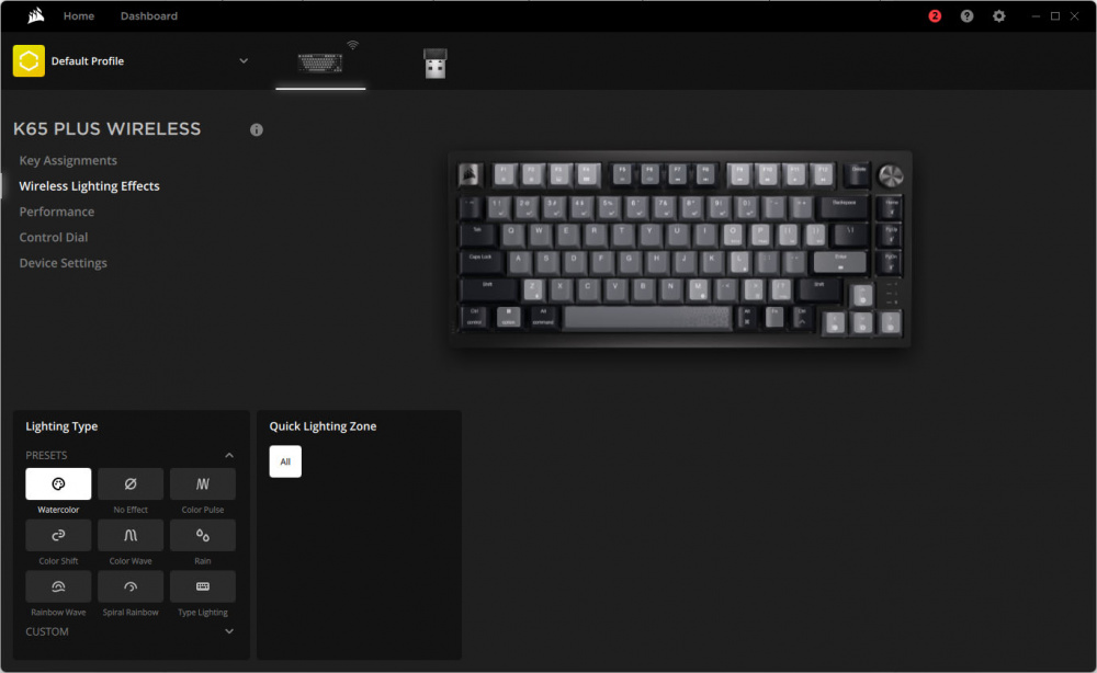 corsair k65 plus wireless ss8