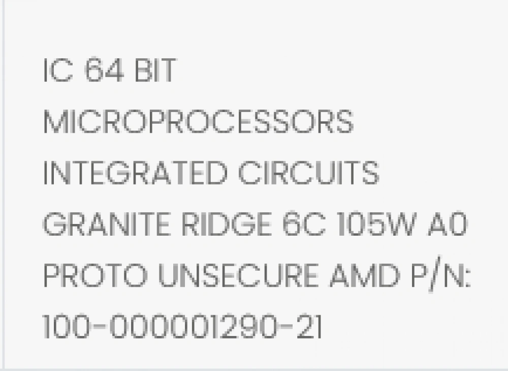 AMD GRANITE RIDGE MANIFEST 1