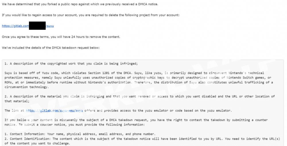 suyu dmca gitlab