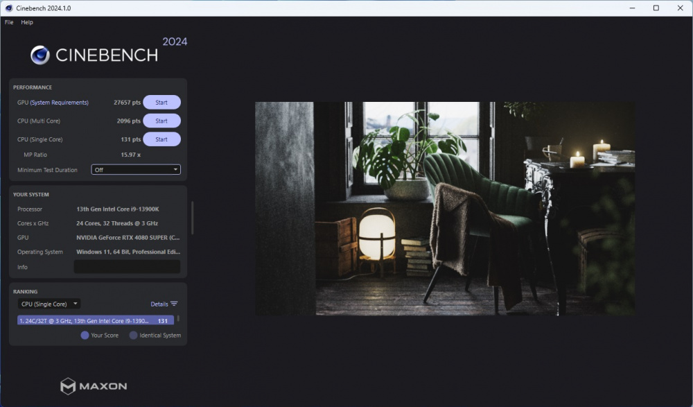 ROG STRIX Z790E GAMING WIFI II CINEBENCH