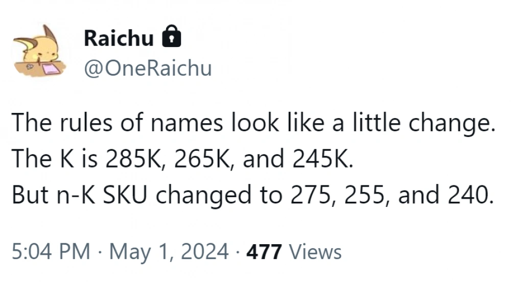 ONE RAICHU CORE ULTRA 200K LEAK