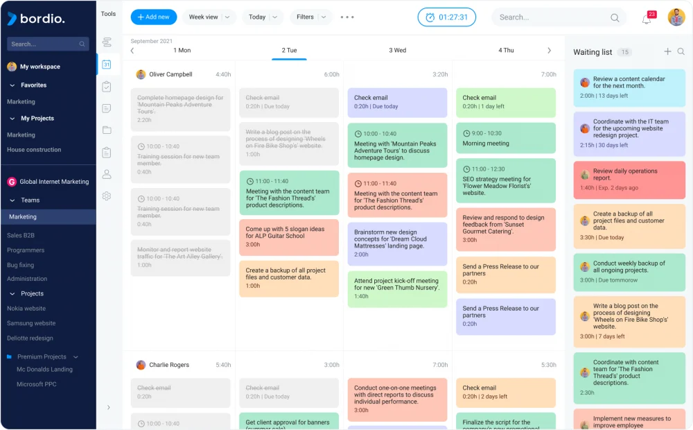 bordio project management tool